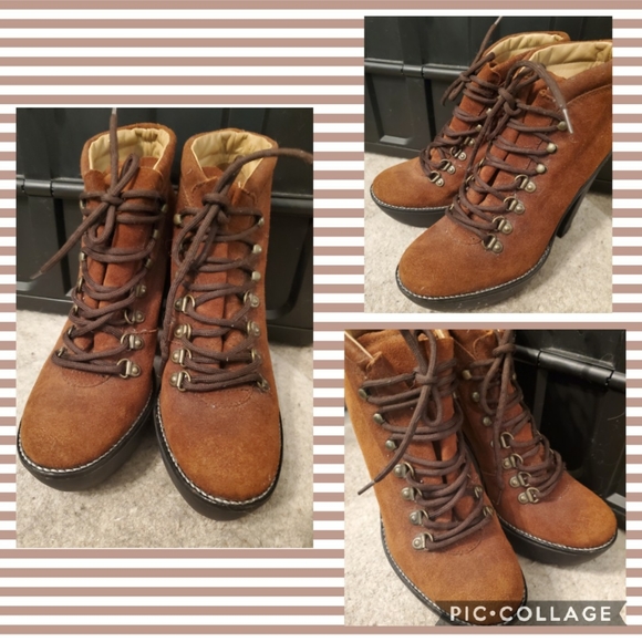 Polo by Ralph Lauren Helene High Heel Hiking Boots - Picture 3 of 7